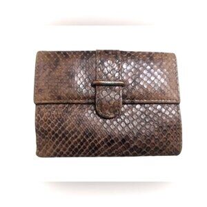 FURLA Brown Snakeskin Wallet